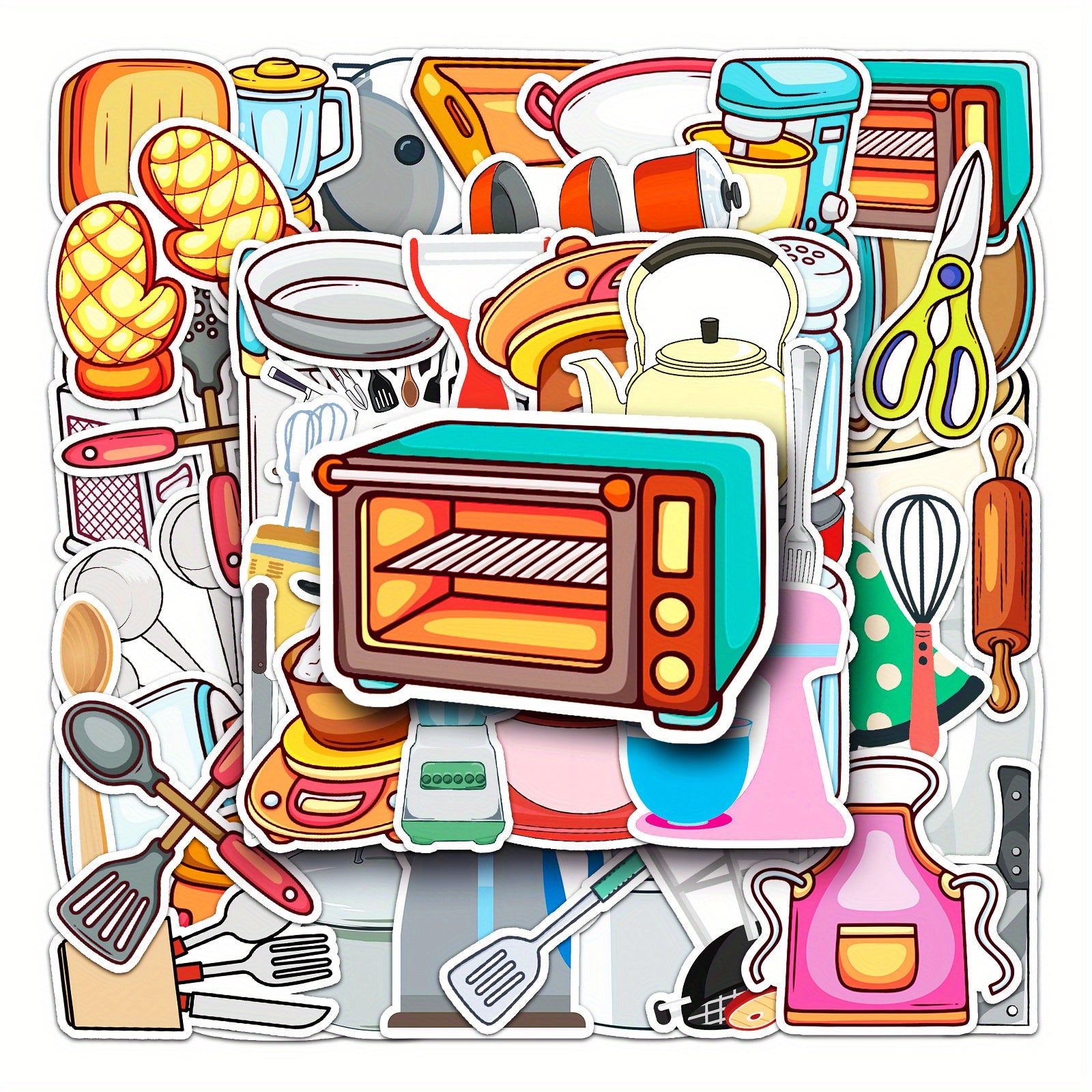 50 Fun Vinyl Stickers for Kitchenware & More