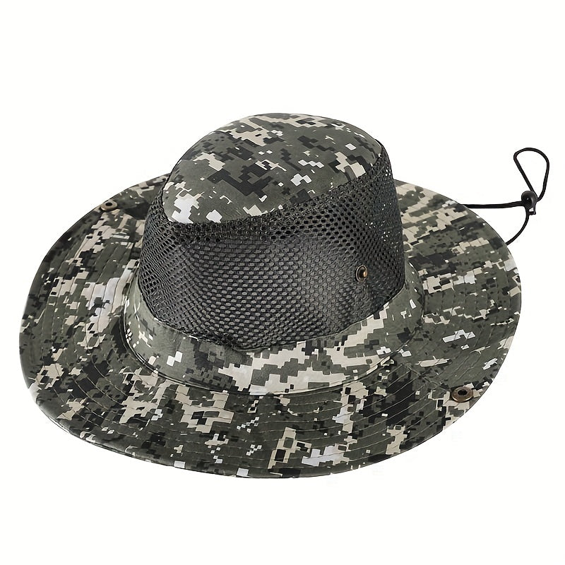 Camouflage Fishing Hat Sun Protection Bucket Hat for Outdoor Activities