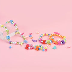 DIY Charm Bracelet Making Kit 240pcs Beads Chains Craft Girls Gift Set