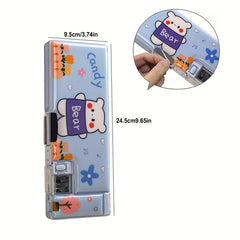 Large Capacity Double Layer Plastic Pen Box