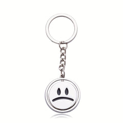 Double Sided Happy Face Keychain for Men