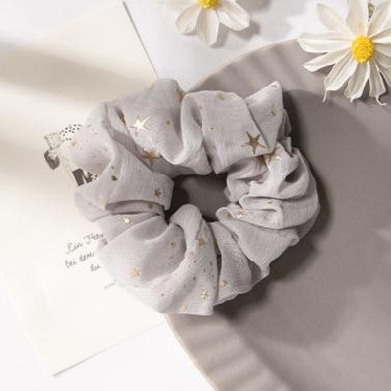 Star Hair Scrunchies Elastic Hair Bands Ponytail Hair Ties