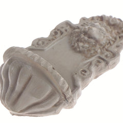 Realistic Gray Lion Head Wall Decoration for Fairy Gardens