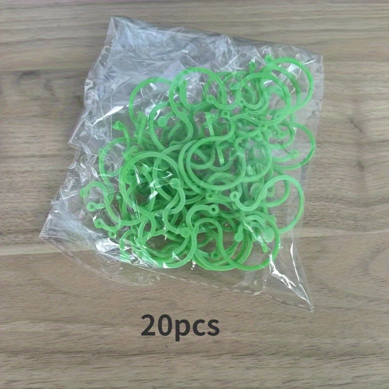 50pcs Garden Plant Stand Tool Kit Trellis Clip Rattan Twine & Twist Ties