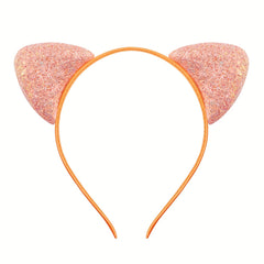 Cartoon Cat Ears Hair Hoop Sequin Headband Party Decoration