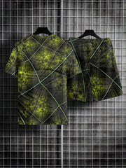 3D Print Men's Summer 2Pcs Casual Crew Neck T shirt And Shorts Set