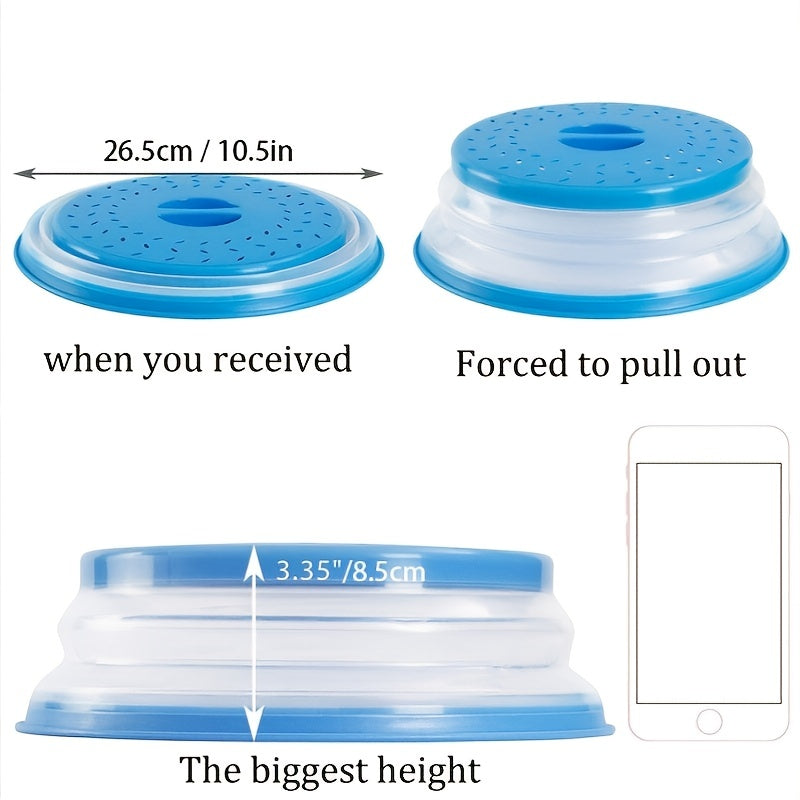 Collapsible Microwave Splatter Cover 26 67 cm Dishwasher Safe