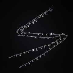 Rhinestone Chain Tassel Hair Clips Headband Punk Hair Accessories