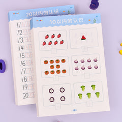 Pre K Math Workbook Set Age 3-6 Number Writing Counting Addition Subtraction
