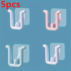 Bathroom Wall-mounted Slipper Drain Rack with Hooks