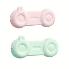 2pcs Baby Safety Lock Anti-pinch Drawer Refrigerator Cabinet Door Sliding Lock