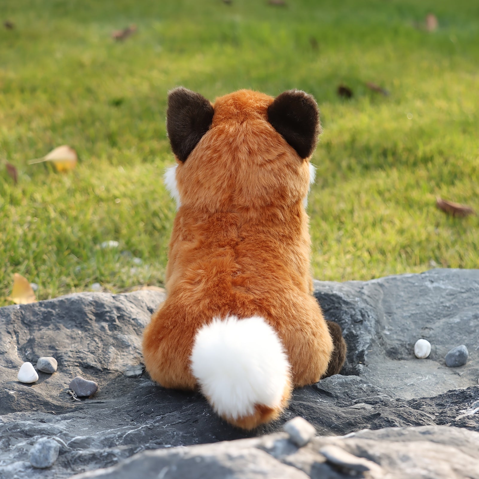 Emulational Fox Plush Toy for Kids - Birthday Gift Not Animal Fur