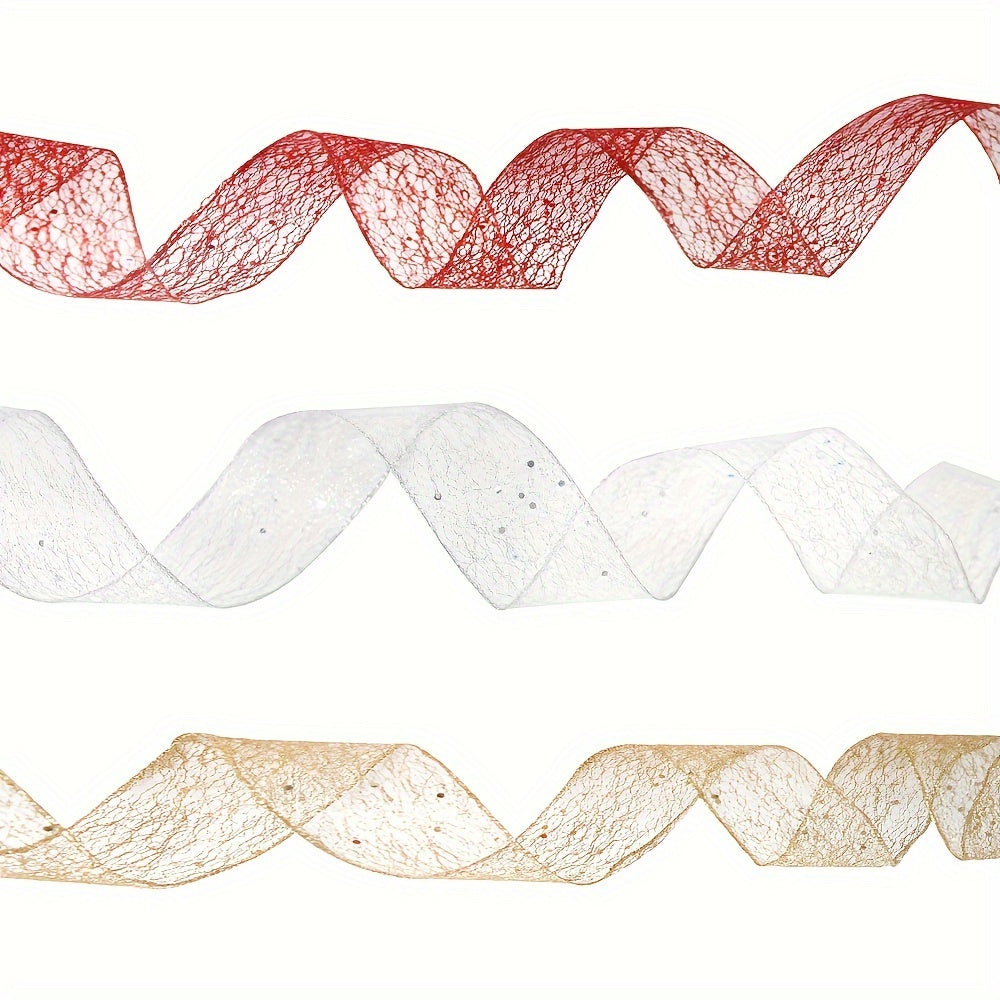 2m Lace Christmas Ribbon Decorations