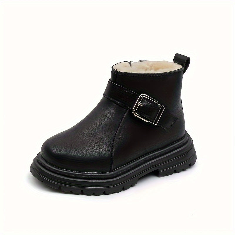 Fleece Baby Girls Winter Boots Soft Bottom Anti-slip Comfortable