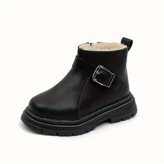 Fleece Baby Girls Winter Boots Soft Bottom Anti-slip Comfortable