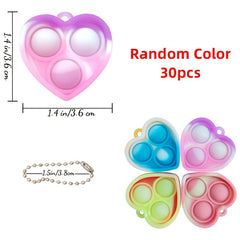 30pcs Heart Shaped Fidget Toys - Perfect for Parties & Students