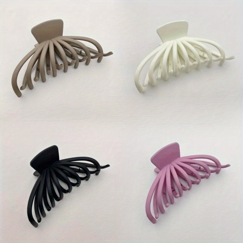 Matte Large Hair Claw Nonslip Ponytail Holder Hair Clip Women Girls