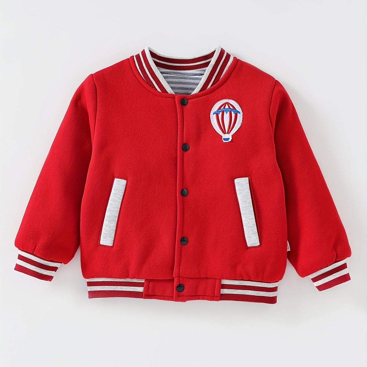 Boys Warm Baseball Jacket Long Sleeve Varsity Jacket