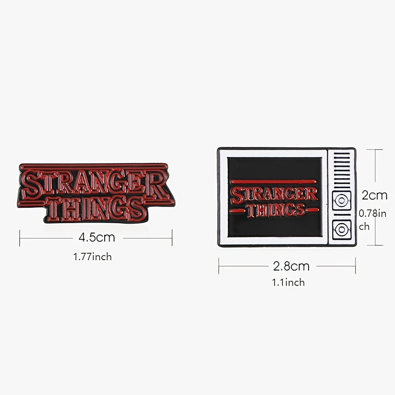 Custom Cartoon Colorful Letters TV Brooch