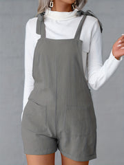 Casual Sleeveless Jumpsuit with Dual Pockets for Women