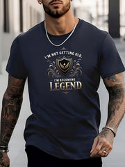 Men's Wing Pattern Shirt Casual Breathable Short Sleeve Tee Top