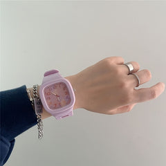 Minimalist Waterproof Square Couple Watch