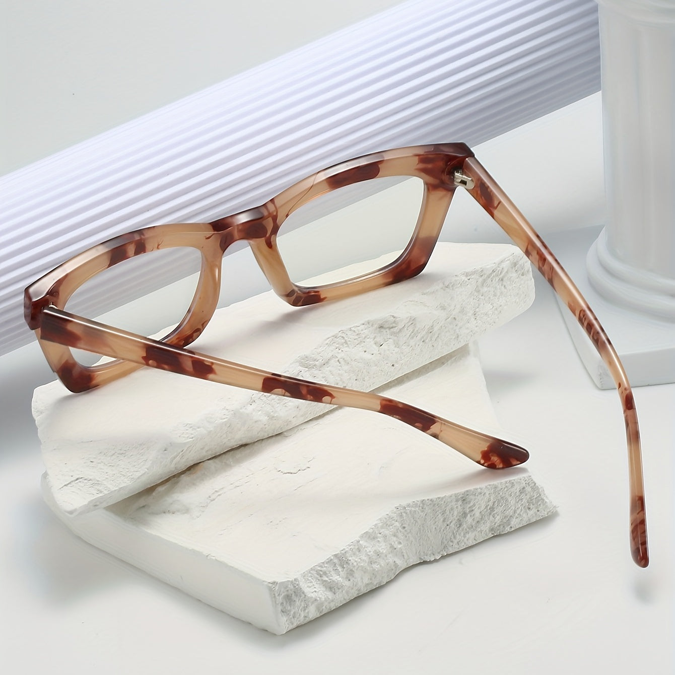 Vintage Leopard Eyeglasses Clear Lens Cat Eye Glasses for Women Men