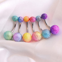 Mix Stainless Steel Barbell Ball Cap Stud Body Piercing