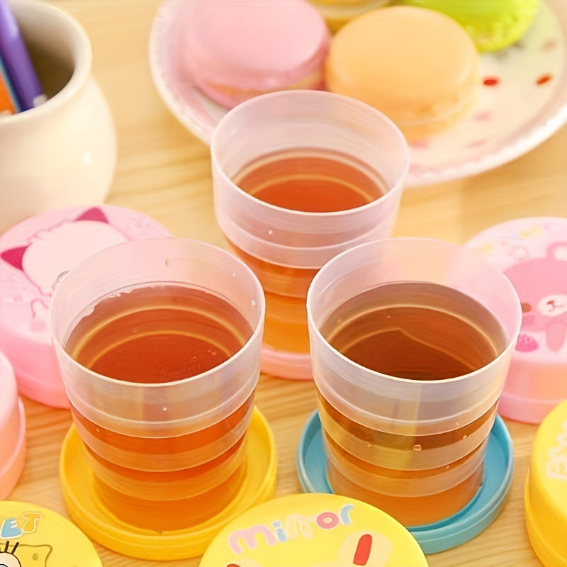 Cartoon Retractable Water Cup Portable Mini Cup for Outdoor Travel