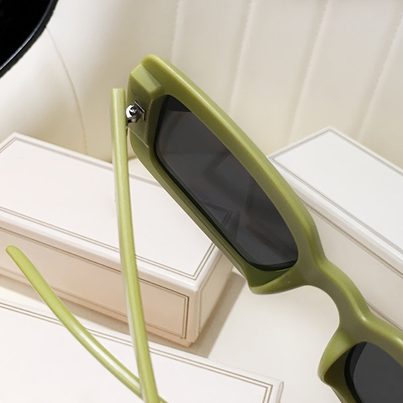Retro Rectangle Sunglasses Y2K Fashion Holiday Accessory