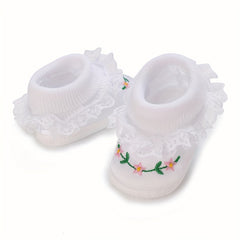 Flower Sneakers for Baby Girls Lightweight Non Slip Shoes Spring Autumn