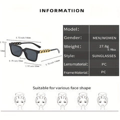 Y2K Jelly Sunglasses Summer UV400 Sun Shades Glasses Chain