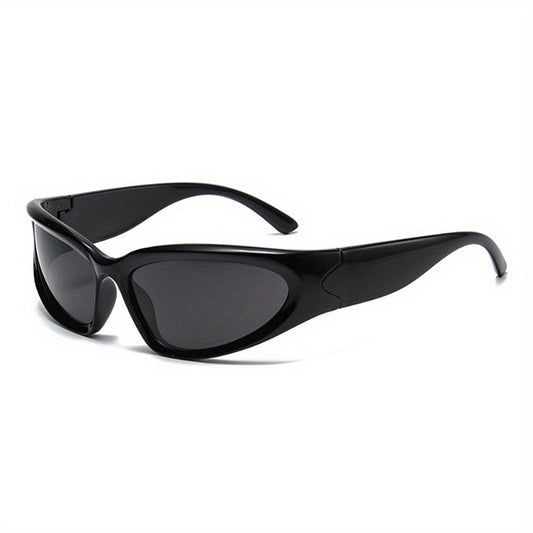 Y2K Wrap Around Sunglasses Mirrored UV400 Sun Shades