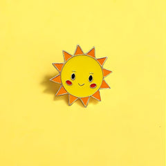 Girls Sun Moon Cloud Pattern Brooch