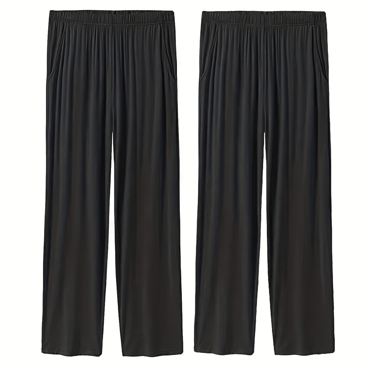 Wide Leg Casual Sports Pants With Pocket Comfortable Stretchy Casual Running Pan