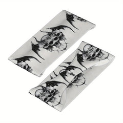 Goth Skull & Bat Headband for Yoga Gym Running Halloween Themed Accessories