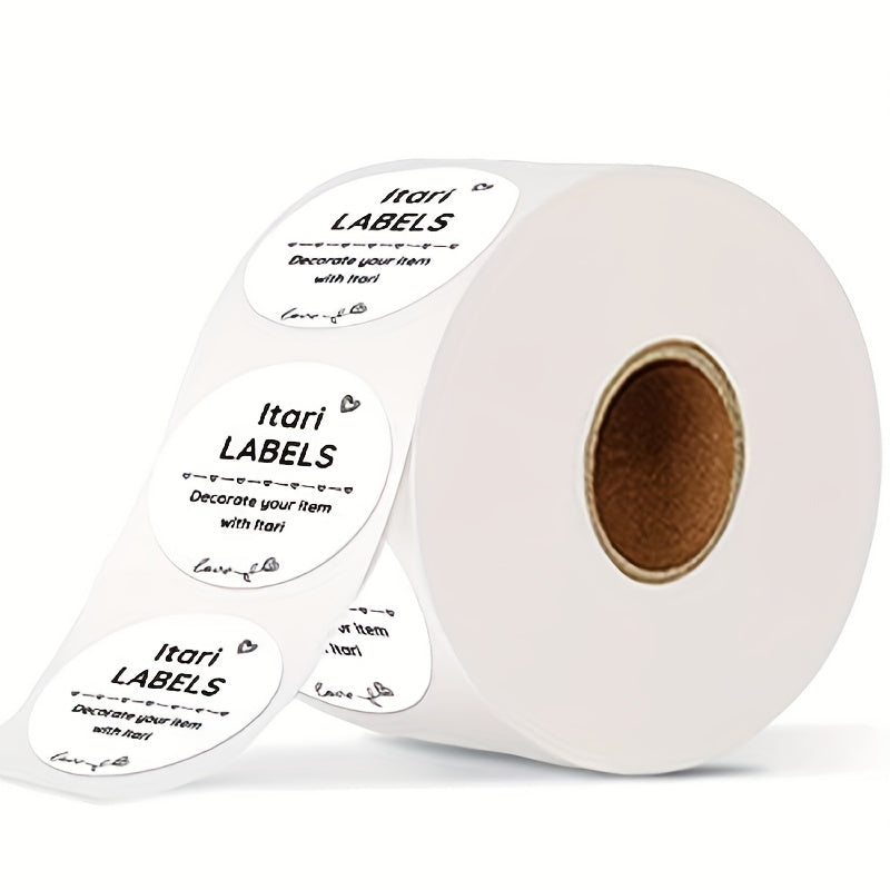 2 Round Thermal Sticker Labels Purpose Adhesive