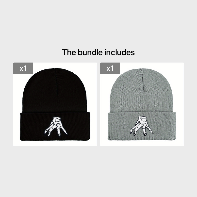 Embroidered Beanie Hat for Men & Women
