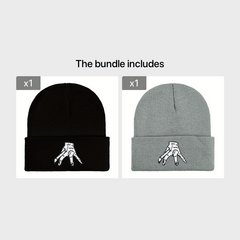 Embroidered Beanie Hat for Men & Women