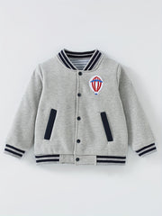 Boys Warm Baseball Jacket Long Sleeve Varsity Jacket