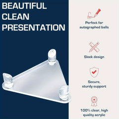 Acrylic Basketball Soccer Ball Stand Anti Slip Holders