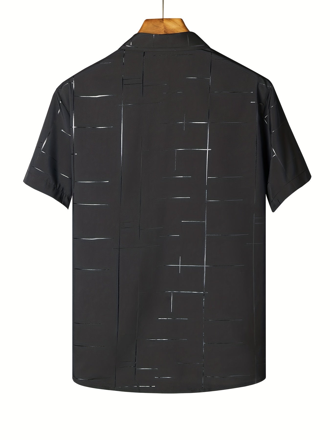 Men's Casual Button Up Shirt Short Sleeve Summer Top for Daily Vacation Business