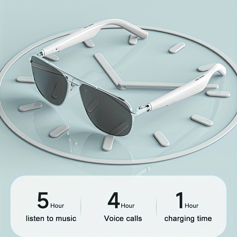 Smart Glasses Wireless Headphones BT 5.0 Sunglasses for Sports
