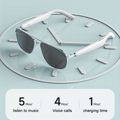 Smart Glasses Wireless Headphones BT 5.0 Sunglasses for Sports