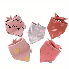 Baby Saliva Towels Cotton Cartoon Water-absorbing Bib