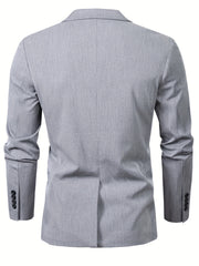 Satin Lapel Business Casual Men's Blazers
