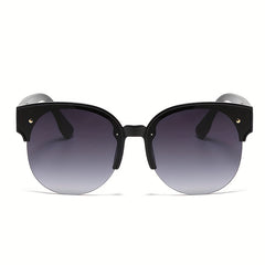 Y2K Cat Eye Sunglasses Semi Rimless UV400
