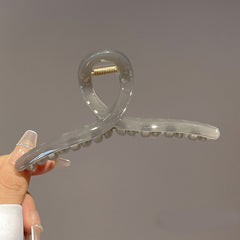 Clear Plastic Rectangle Hair Claw Clip Strong Grip Hair Jaw Clip