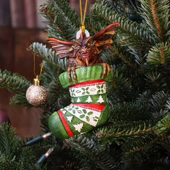 Christmas Socks Dog Dragon Decoration Pendant x3 x5