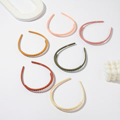 6PCS Multicolor Wavy Hair Band Plastic Headbands Hair Hoop Accessory